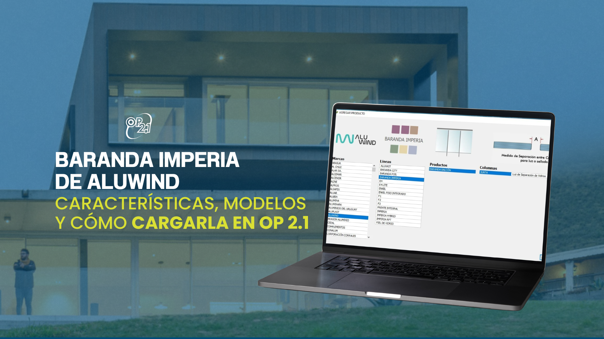 Baranda Imperia Aluwind - Sistema de barandas sin columnas